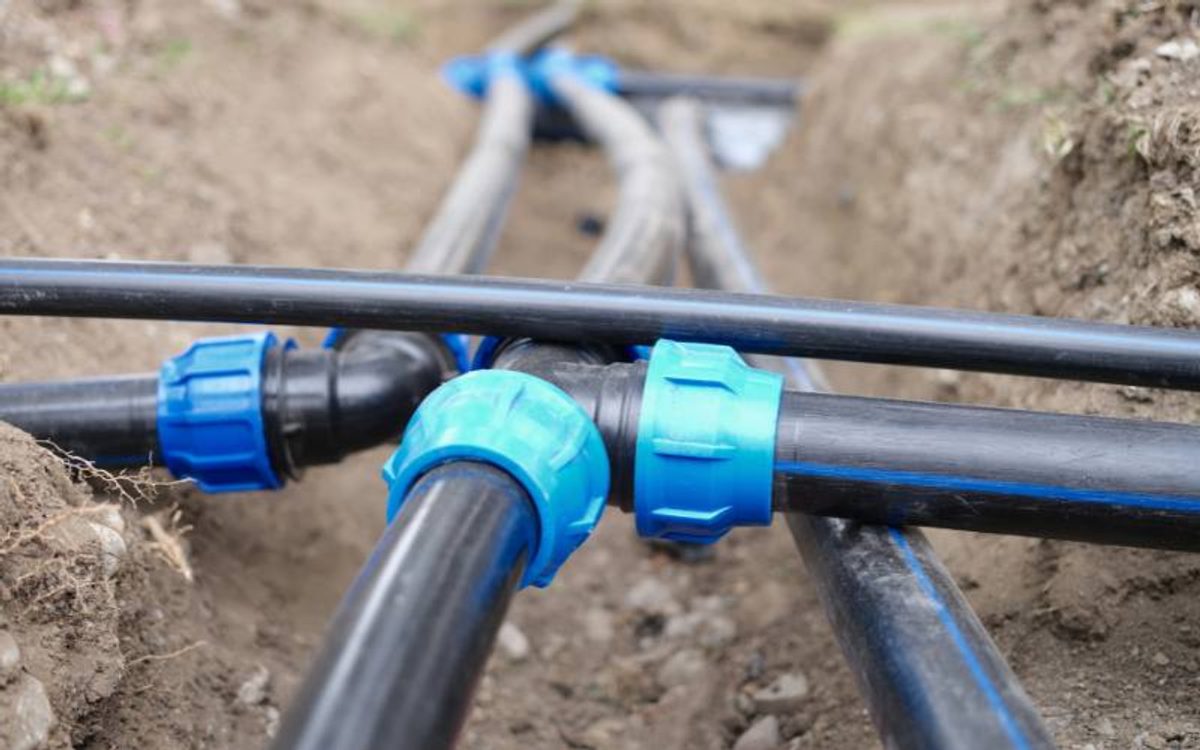 Underground plumbing project